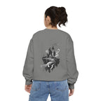 Floating Haunted Castle Sweatshirt Gothic Floating Island Crewneck