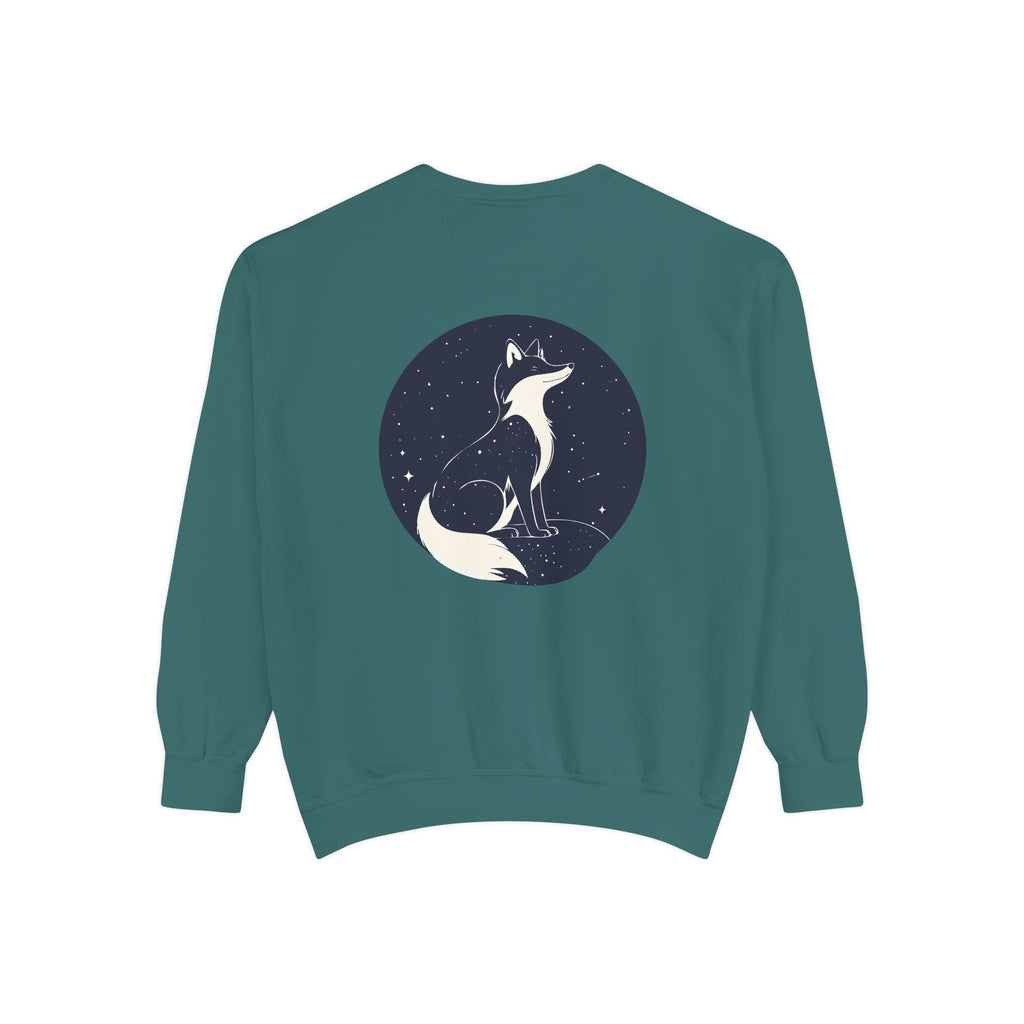 Fox Moon Sweatshirt Vintage Celestial Fox Crewneck