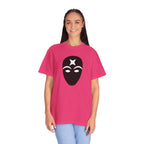 Masked Star Tee  Minimalist Black Mask Graphic T-Shirt