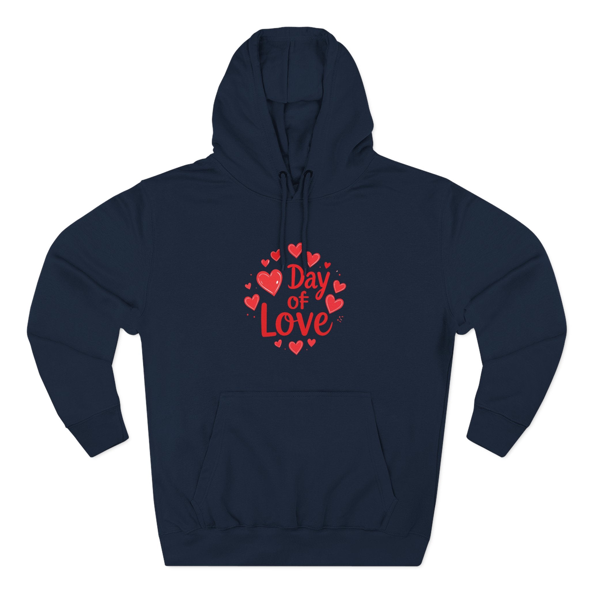 Christmas Wear-Valentine "Day of Love" Hoodie - Heart Graphic Pullover
