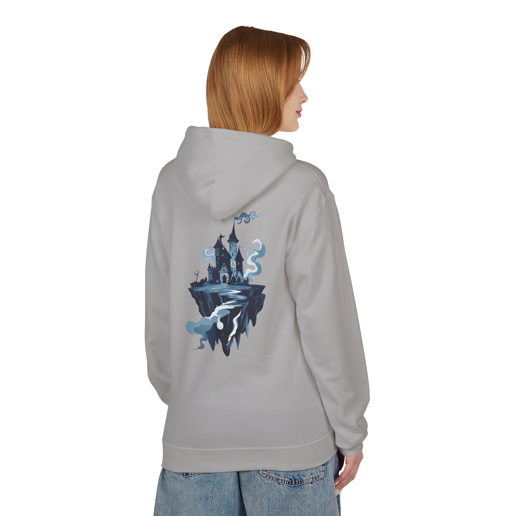 Floating Castle Hoodie Gothic Fantasy Graphic Pullover