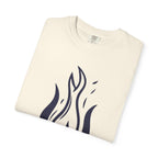 Flame Emblem T-Shirt Minimal Fire Graphic Tee