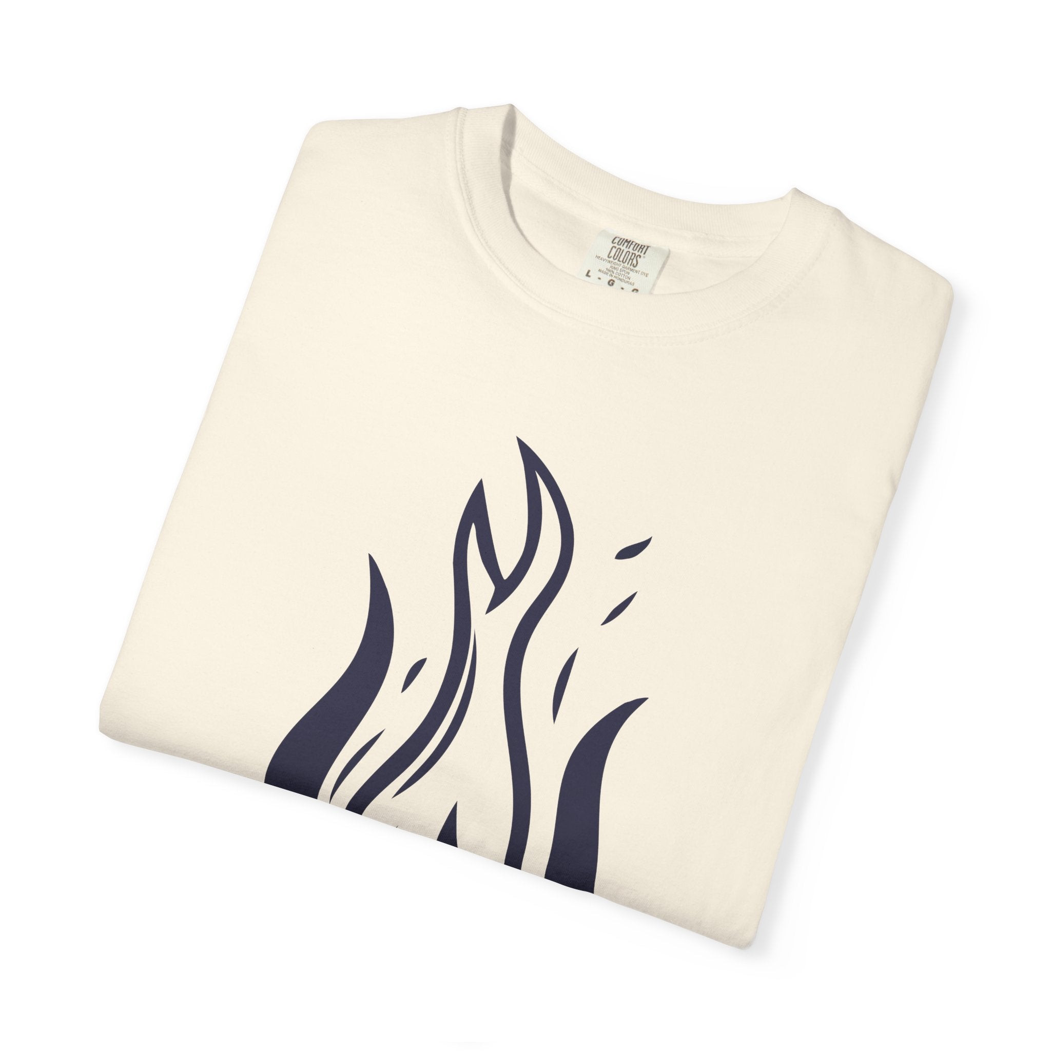 Flame Emblem T-Shirt Minimal Fire Graphic Tee
