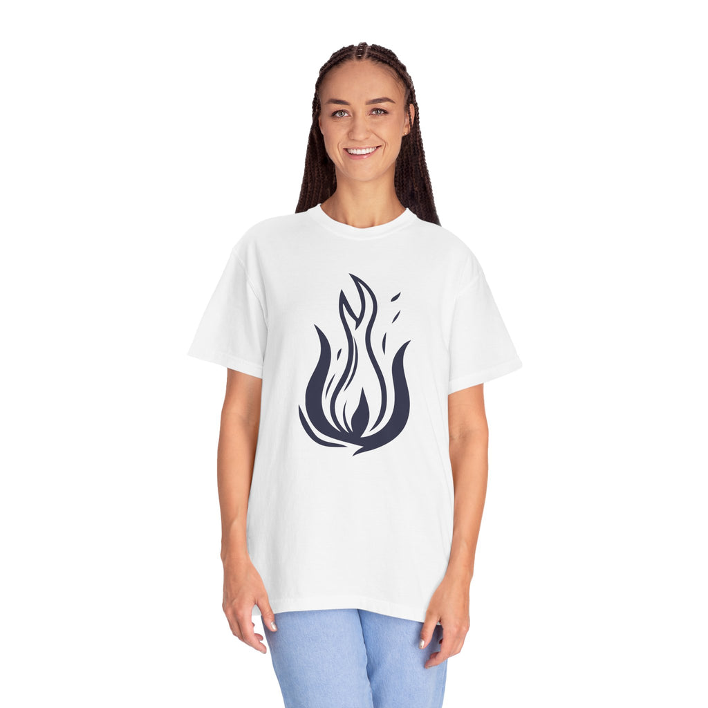 Flame Emblem T-Shirt Minimal Fire Graphic Tee