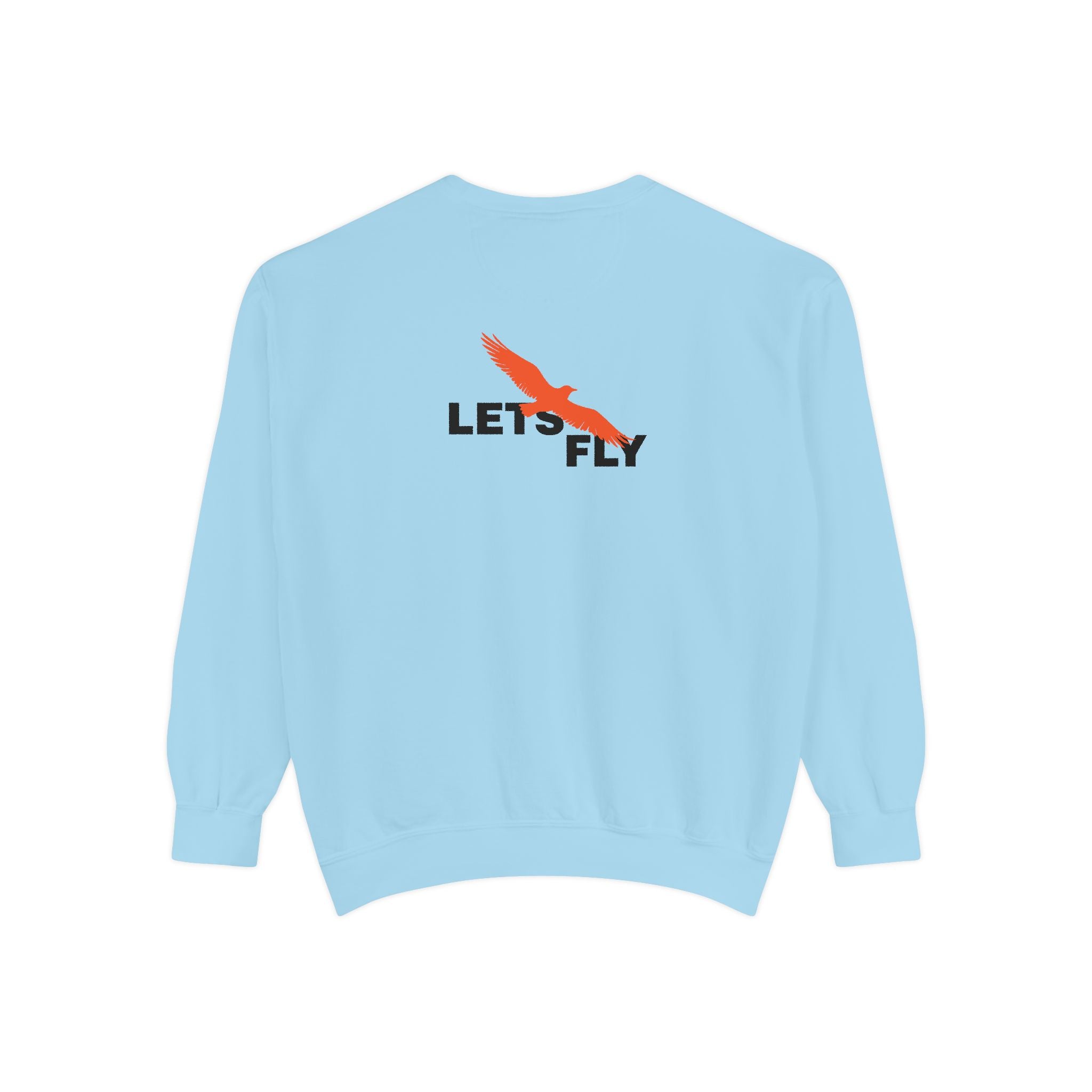 Let's Fly Sweatshirt — Graphic Bird Crewneck for Adventure Lovers