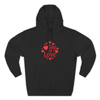 Christmas Wear-Valentine "Day of Love" Hoodie - Heart Graphic Pullover