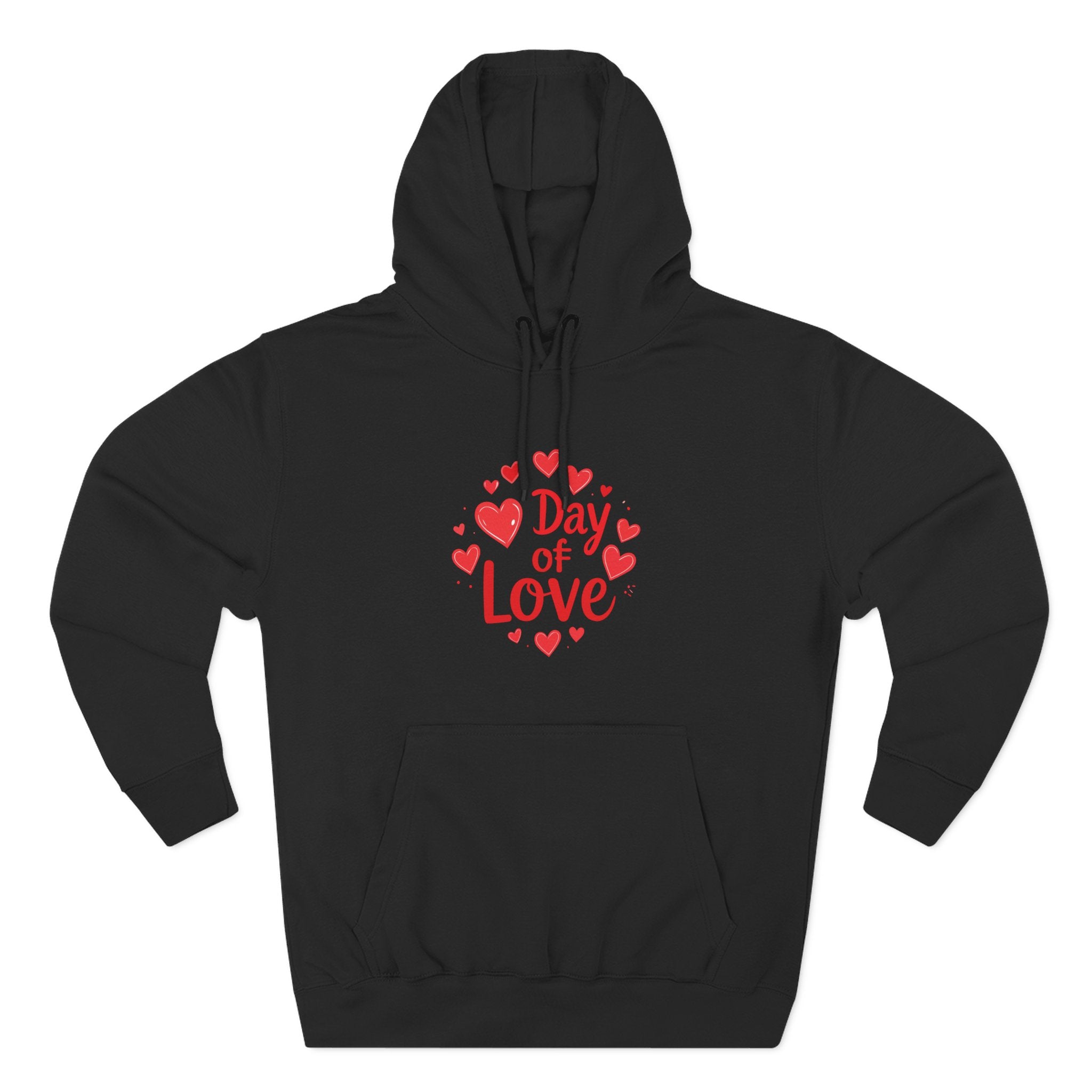 Christmas Wear-Valentine "Day of Love" Hoodie - Heart Graphic Pullover