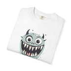 Monster Face T-Shirt Funny Creepy Grinning Monster Graphic Tee