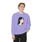Heart Portrait Sweatshirt Artistic Dual-Face Love Graphic