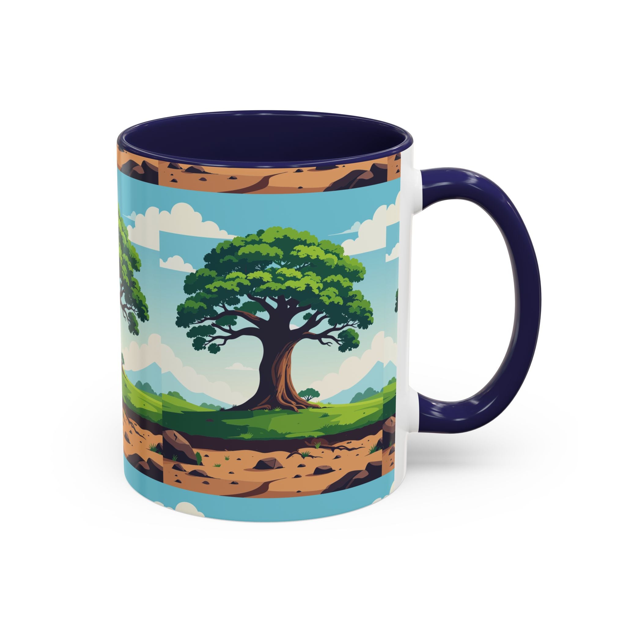 Oak Tree Scenic Accent Coffee Mug Nature Landscape 11/15oz
