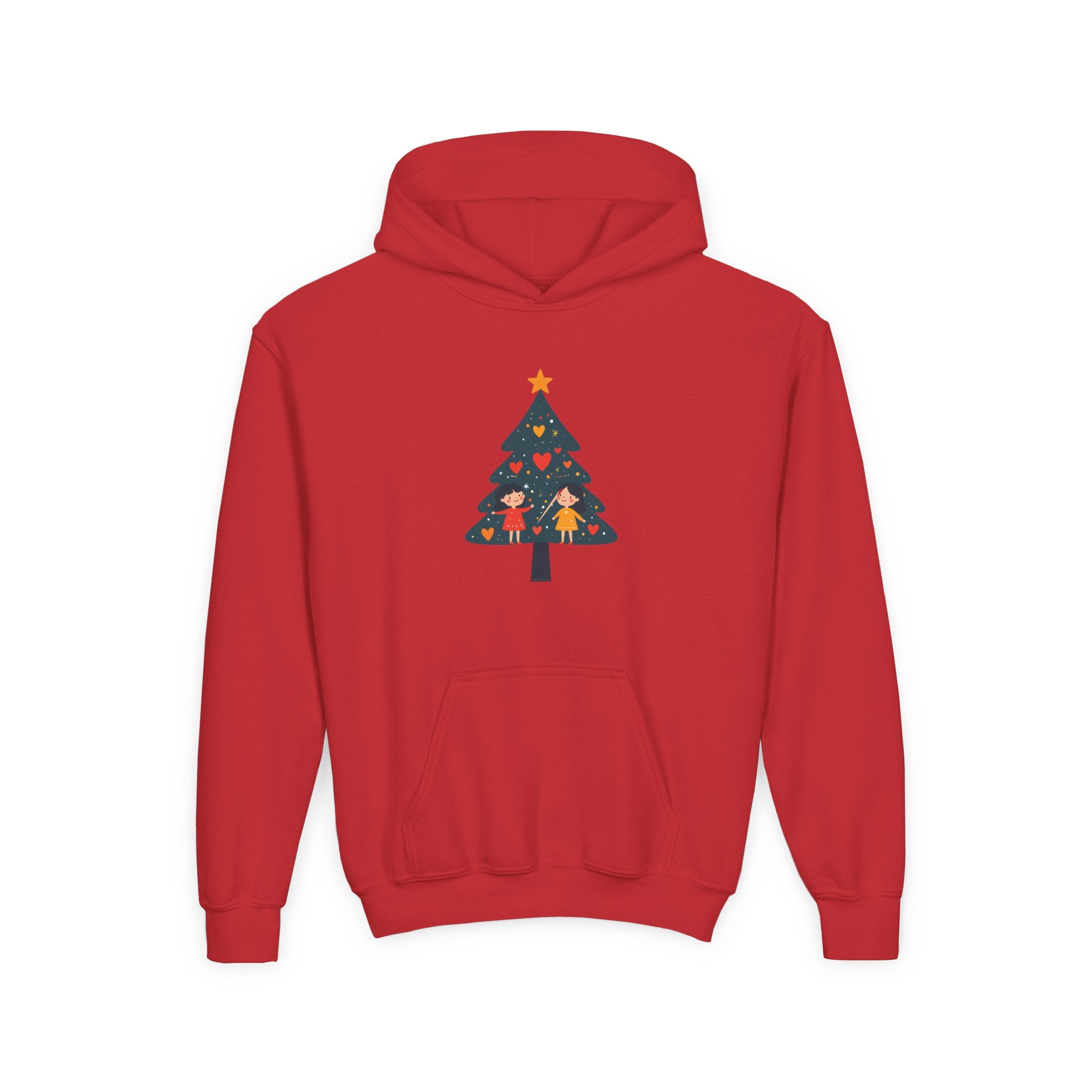 Youth Christmas Tree Hoodie – Cute Kids Holiday Tree Sweatshirt