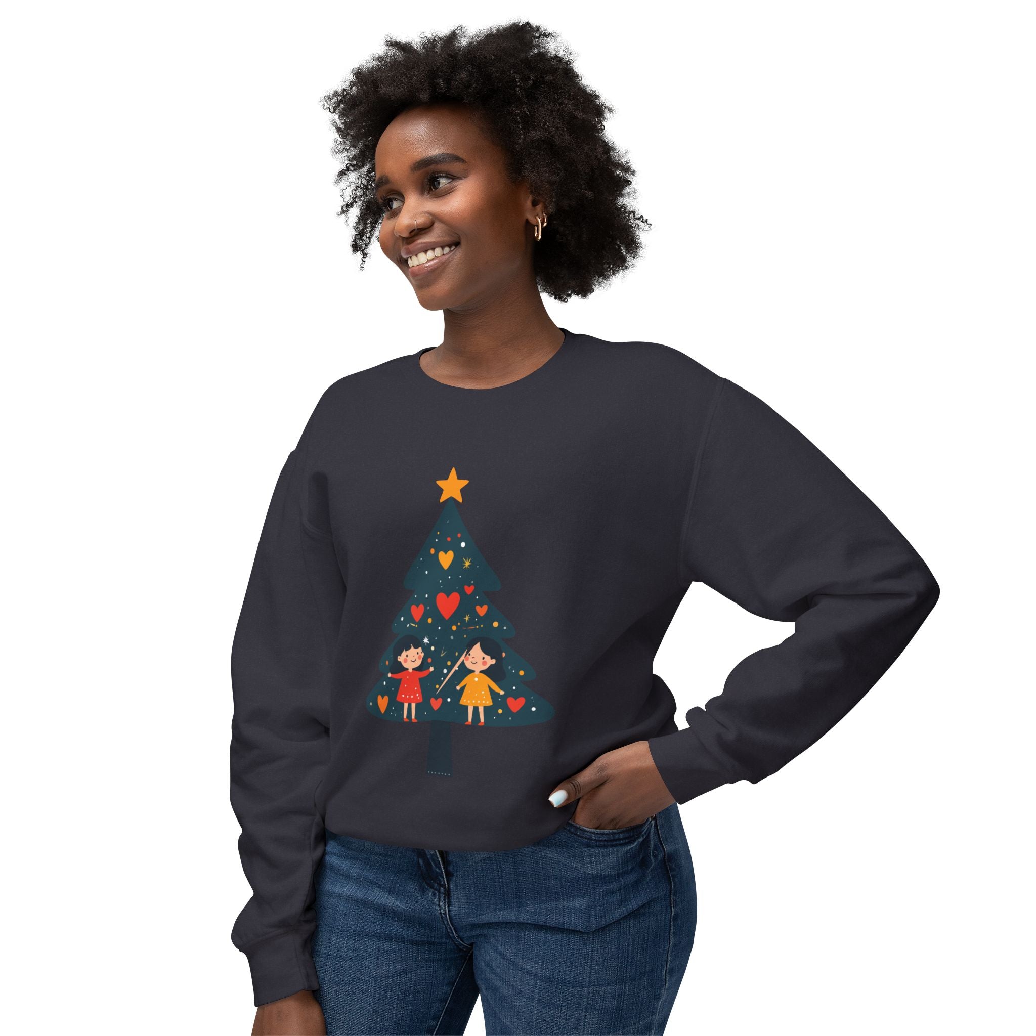 Christmas Tree Sweatshirt — Cute Kids Holiday Tree Design