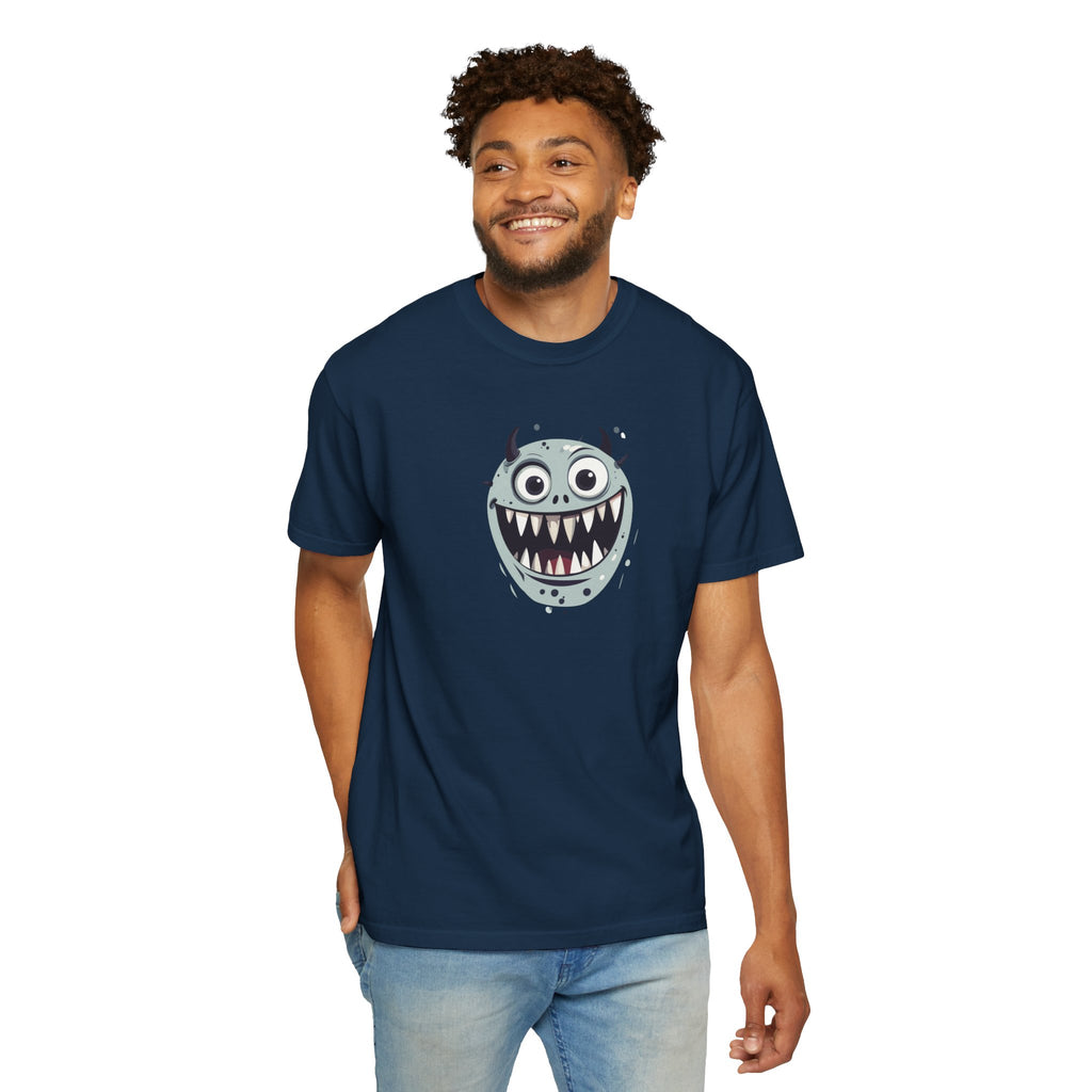Monster Face T-Shirt Cute Scary Cartoon Graphic Tee