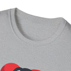 Love Heart Portrait T-Shirt Woman Face Profile