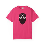 Masked Star Tee  Minimalist Black Mask Graphic T-Shirt