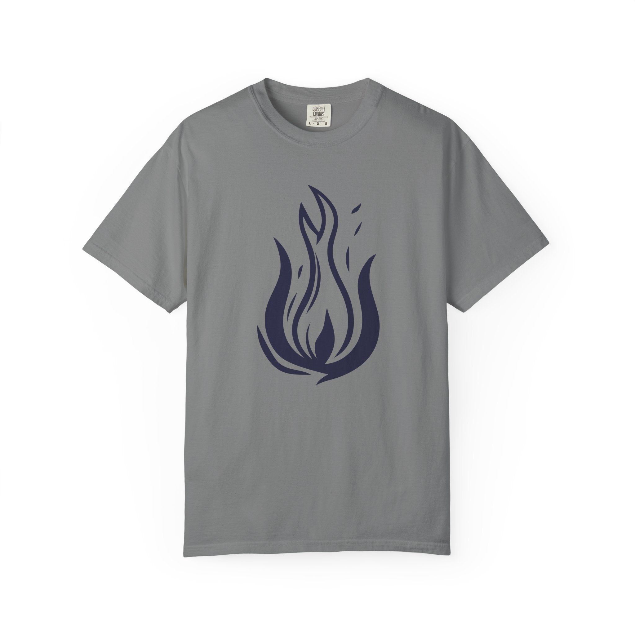 Flame Emblem T-Shirt Minimal Fire Graphic Tee