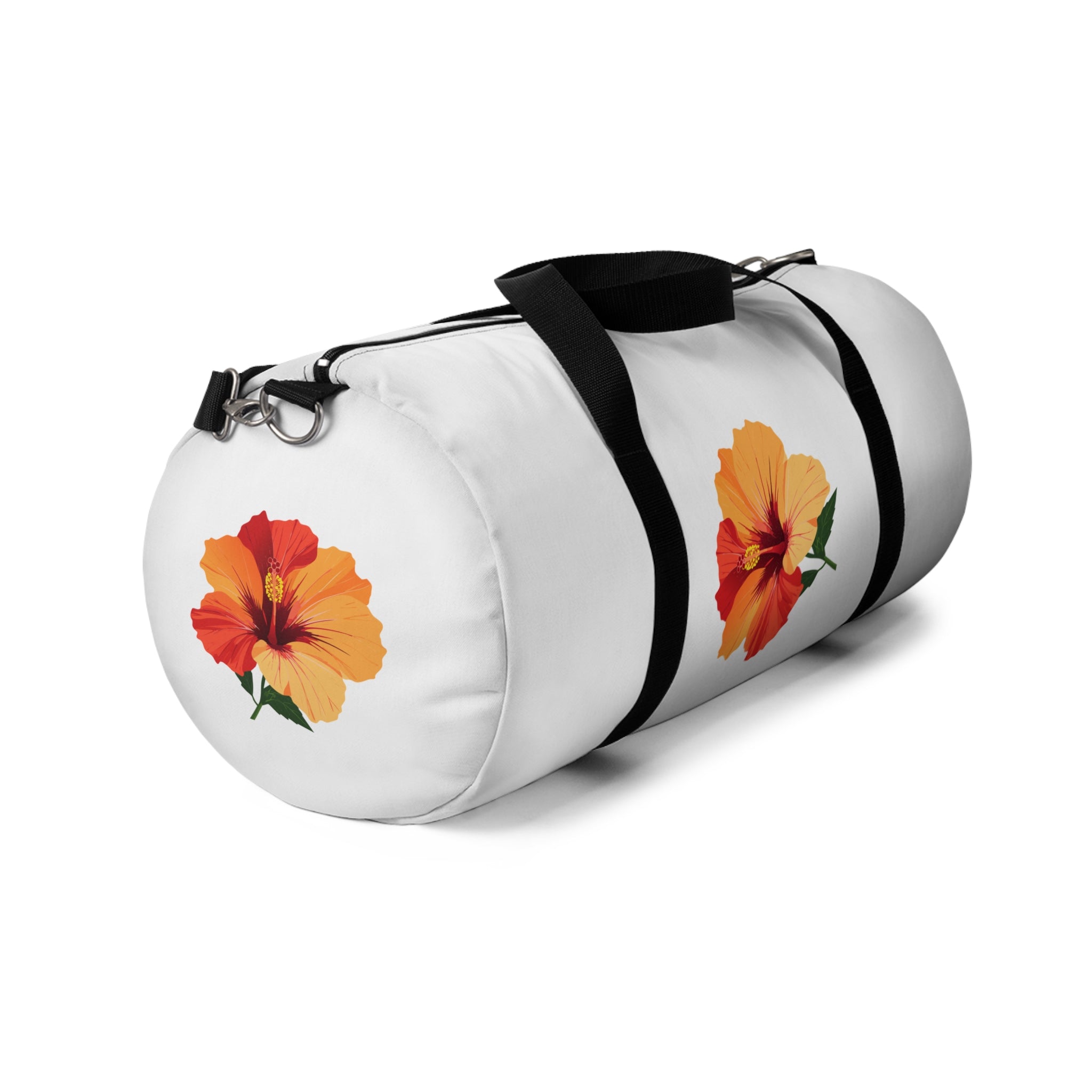 Hibiscus Floral Duffel Bag — Tropical Travel Gym Tote