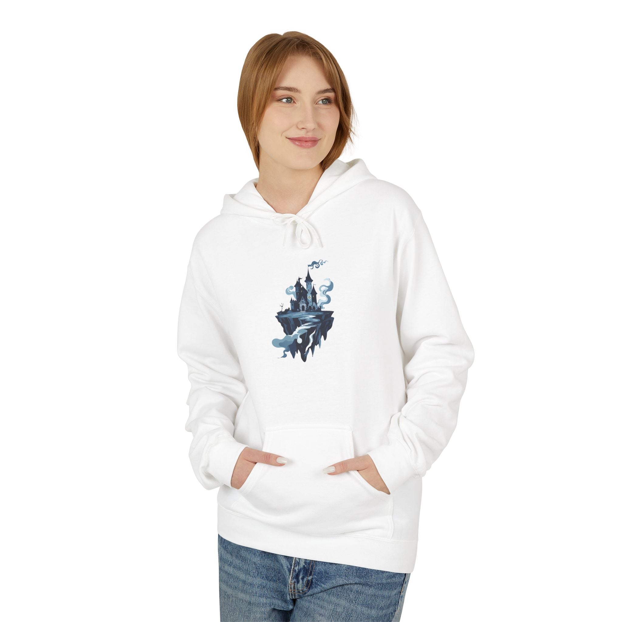 Floating Castle Hoodie Gothic Fantasy Graphic Pullover