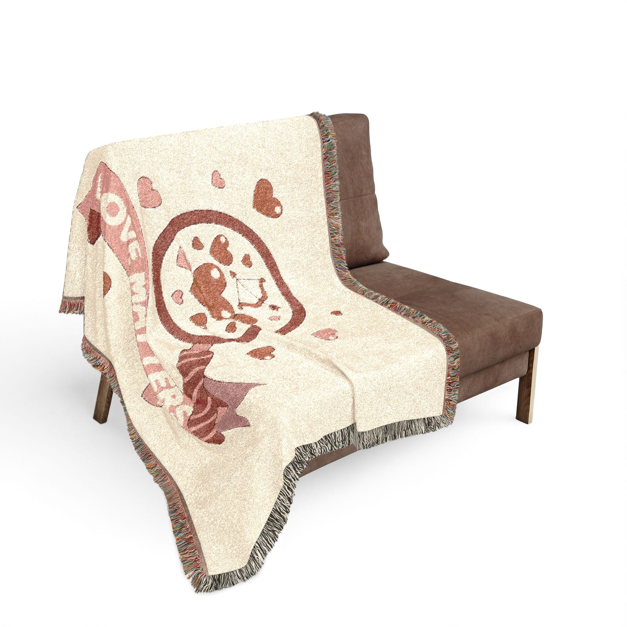 Love Matters Woven Blanket Romantic Heart Throw for Valentine’s Day & Cozy Home Decor