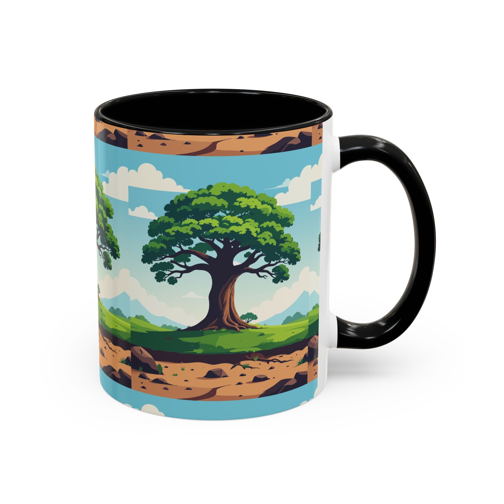 Oak Tree Scenic Accent Coffee Mug Nature Landscape 11/15oz