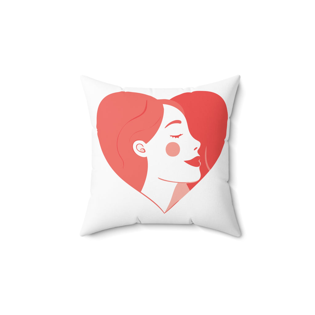 Valentine’s Day Pillow – “Day of Love” Heart Accent Throw Pillow