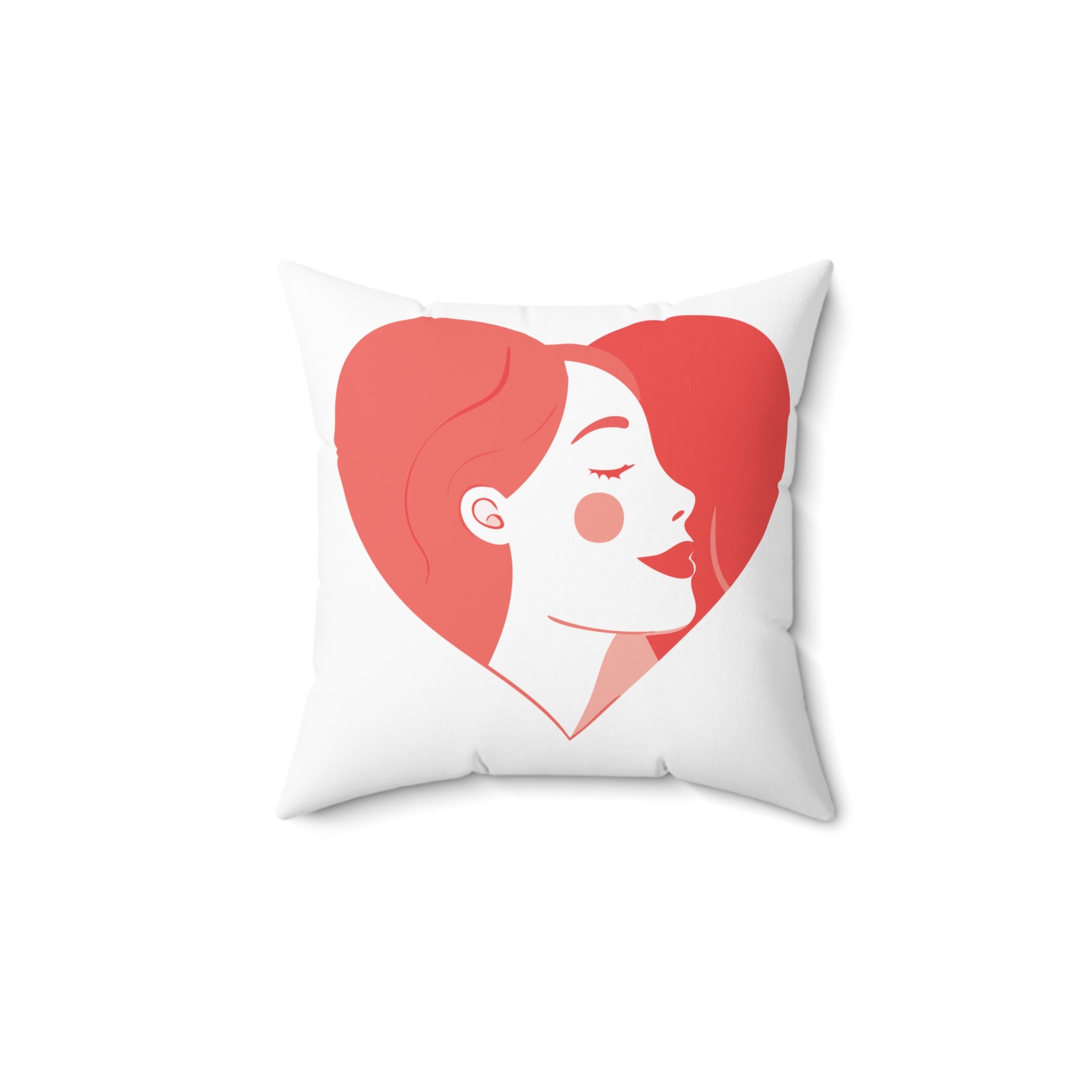 Valentine’s Day Pillow – “Day of Love” Heart Accent Throw Pillow
