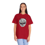 Monster Face T-Shirt Funny Creepy Grinning Monster Graphic Tee