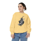 Floating Haunted Castle Sweatshirt Gothic Floating Island Crewneck