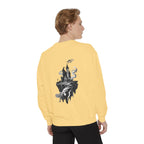 Floating Haunted Castle Sweatshirt Gothic Floating Island Crewneck
