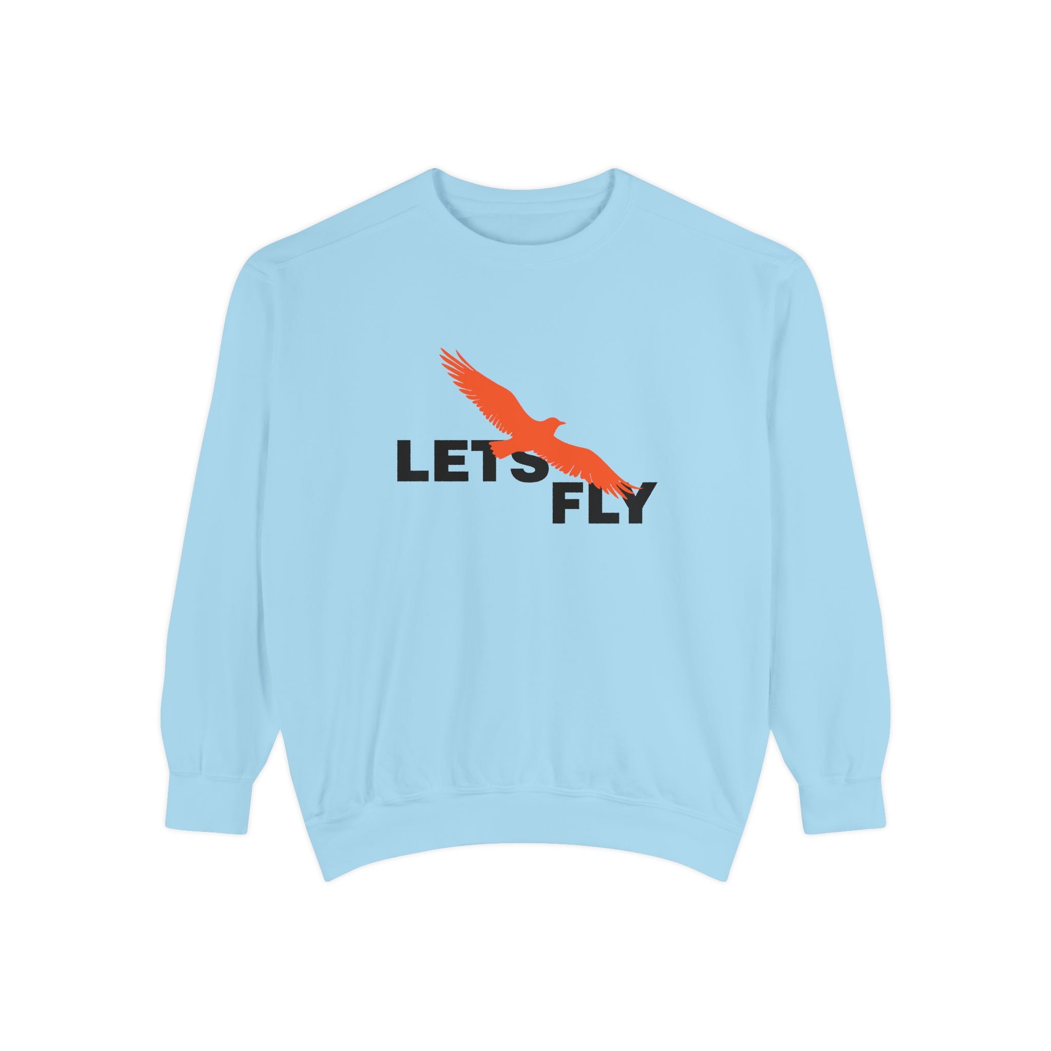 Let's Fly Sweatshirt, Graphic Bird Crewneck