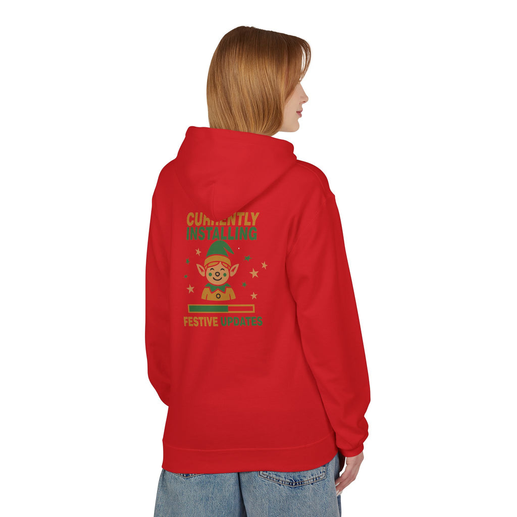 Holiday Hoodie "Currently Installing Festive Updates" Gingerbread Sweatshirt