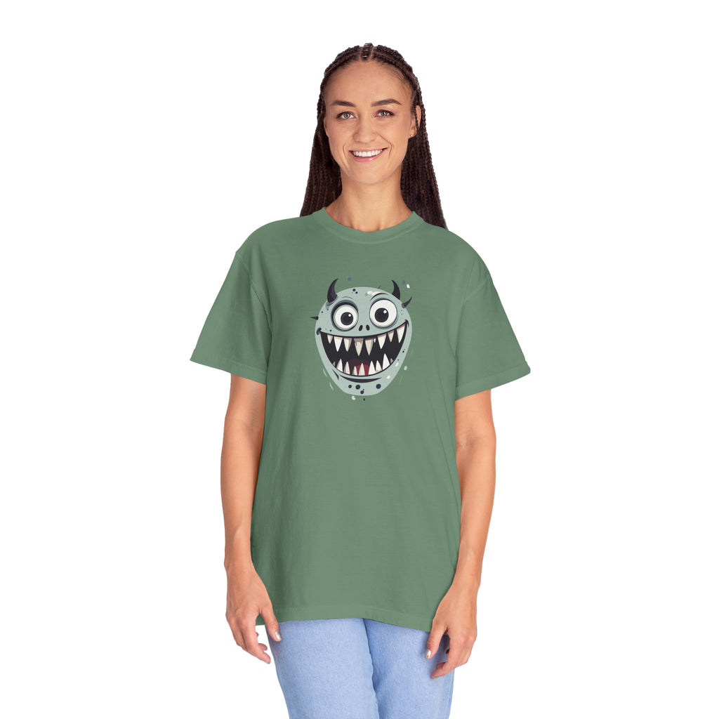 Monster Face T-Shirt Cute Scary Cartoon Graphic Tee