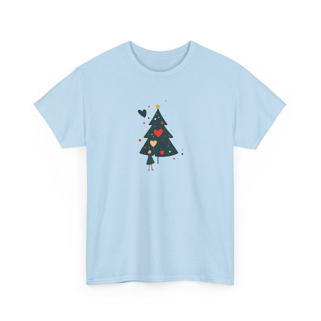 Christmas Tree Tee — Cute Heart Holiday T‑Shirt