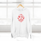Christmas Wear-Valentine "Day of Love" Hoodie - Heart Graphic Pullover