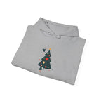 Christmas Tree Heart Hoodie — Cute Minimal Holiday Sweatshirt