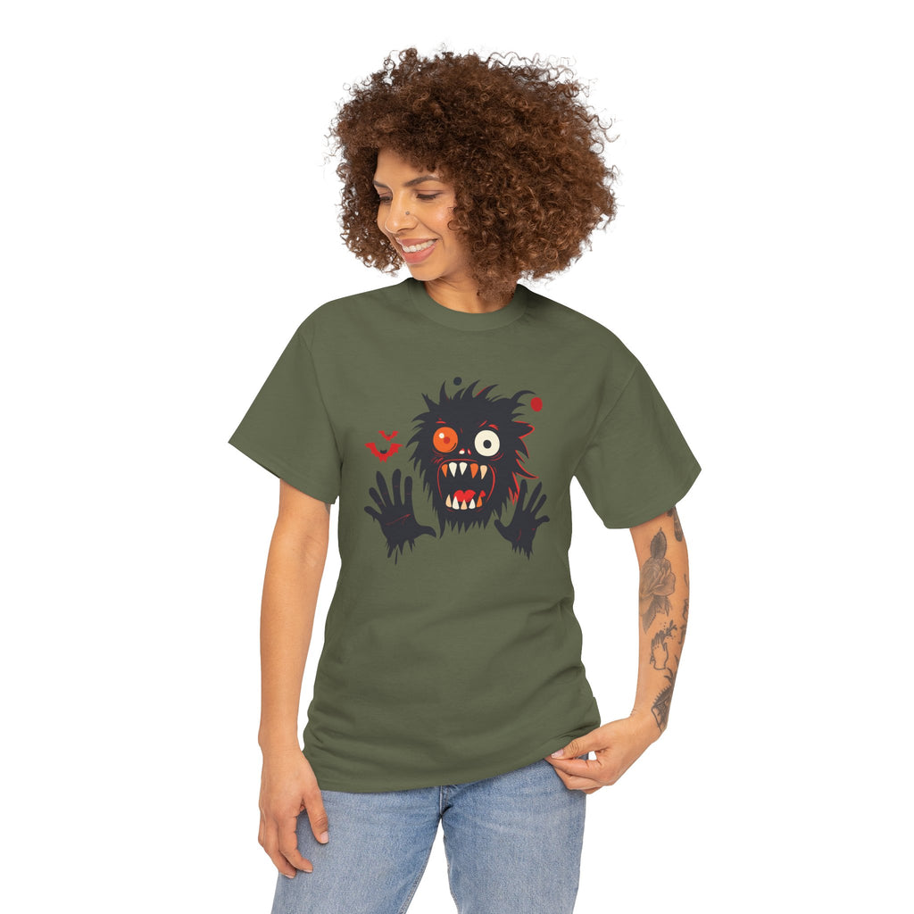 Monster Face T-Shirt Scary Creepy Graphic Tee (Halloween)