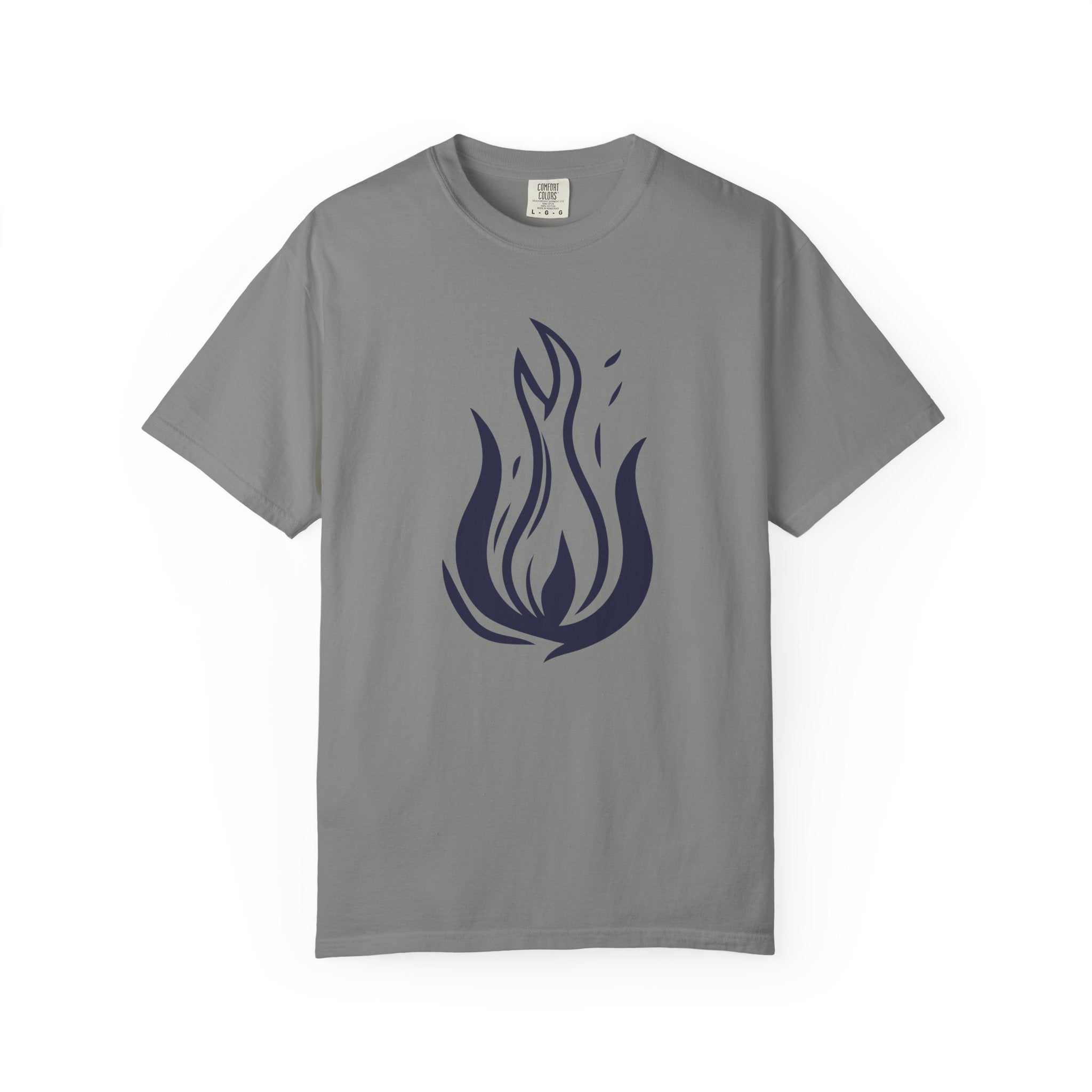 Flame Emblem T-Shirt Minimal Fire Graphic Tee