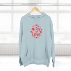 Christmas Wear-Valentine "Day of Love" Hoodie - Heart Graphic Pullover