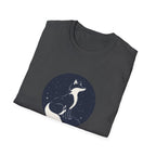 Fox Moon T‑Shirt Minimal Night Sky Fox Graphic Tee