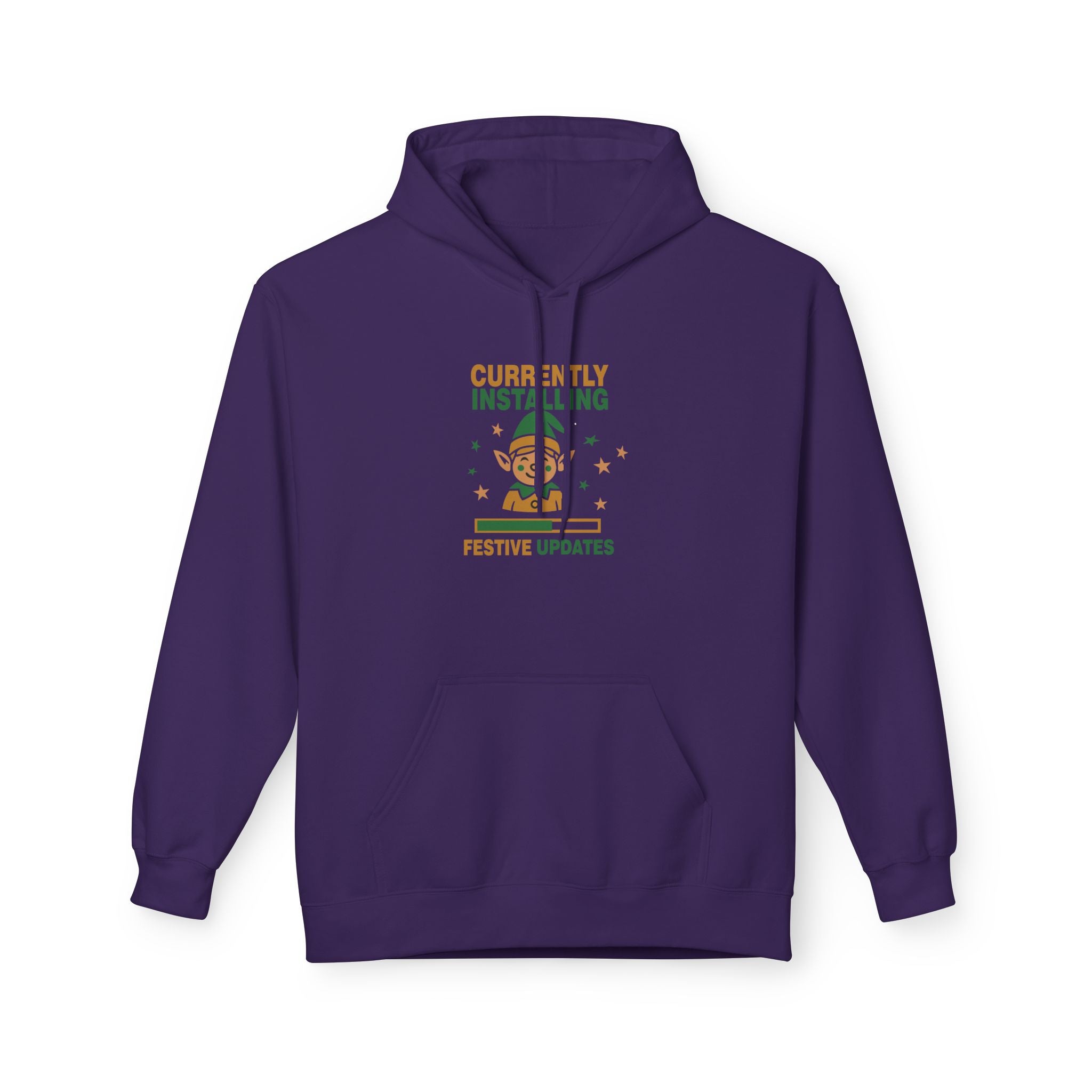 Holiday Hoodie "Currently Installing Festive Updates" Gingerbread Sweatshirt