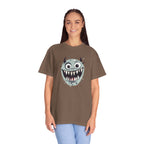 Monster Face T-Shirt Funny Creepy Grinning Monster Graphic Tee