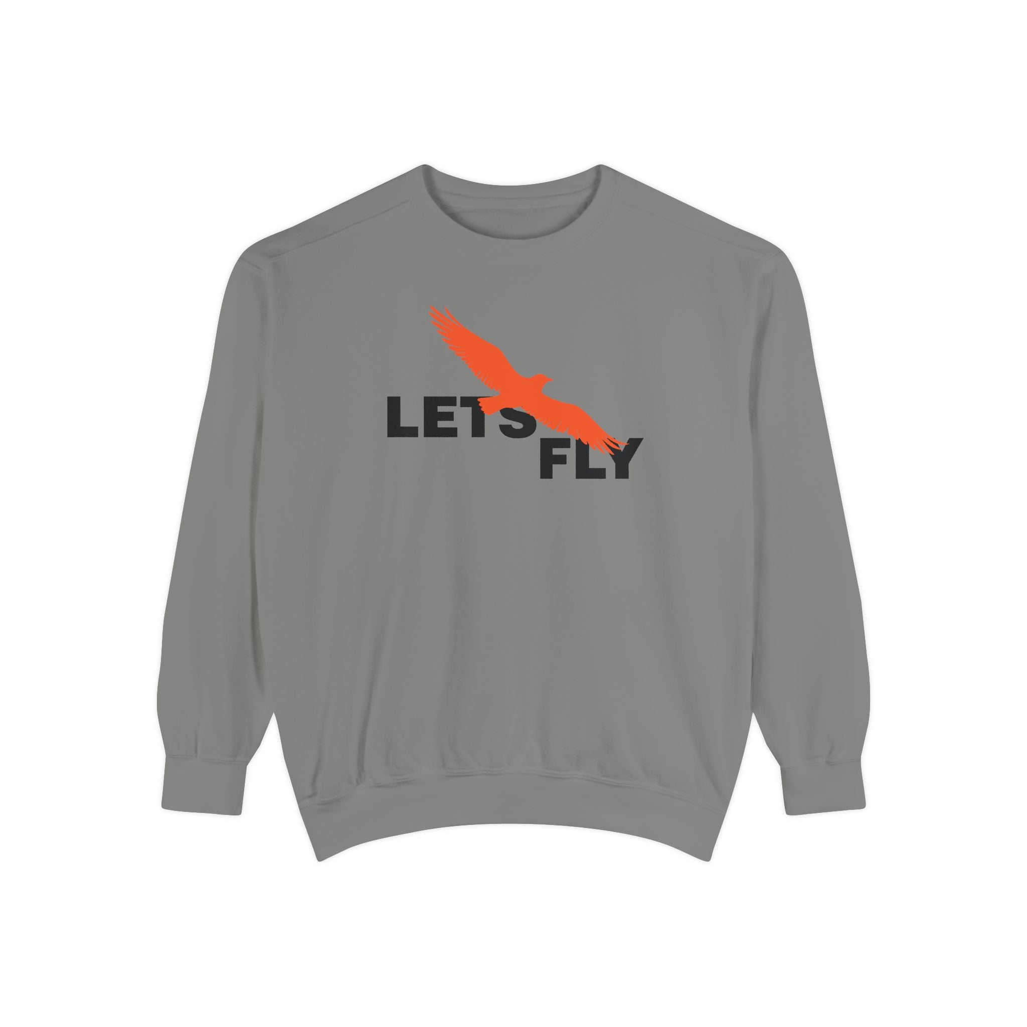 Let's Fly Sweatshirt — Graphic Bird Crewneck for Adventure Lovers