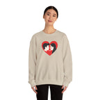 Valentine Couple Heart Crewneck Sweatshirt