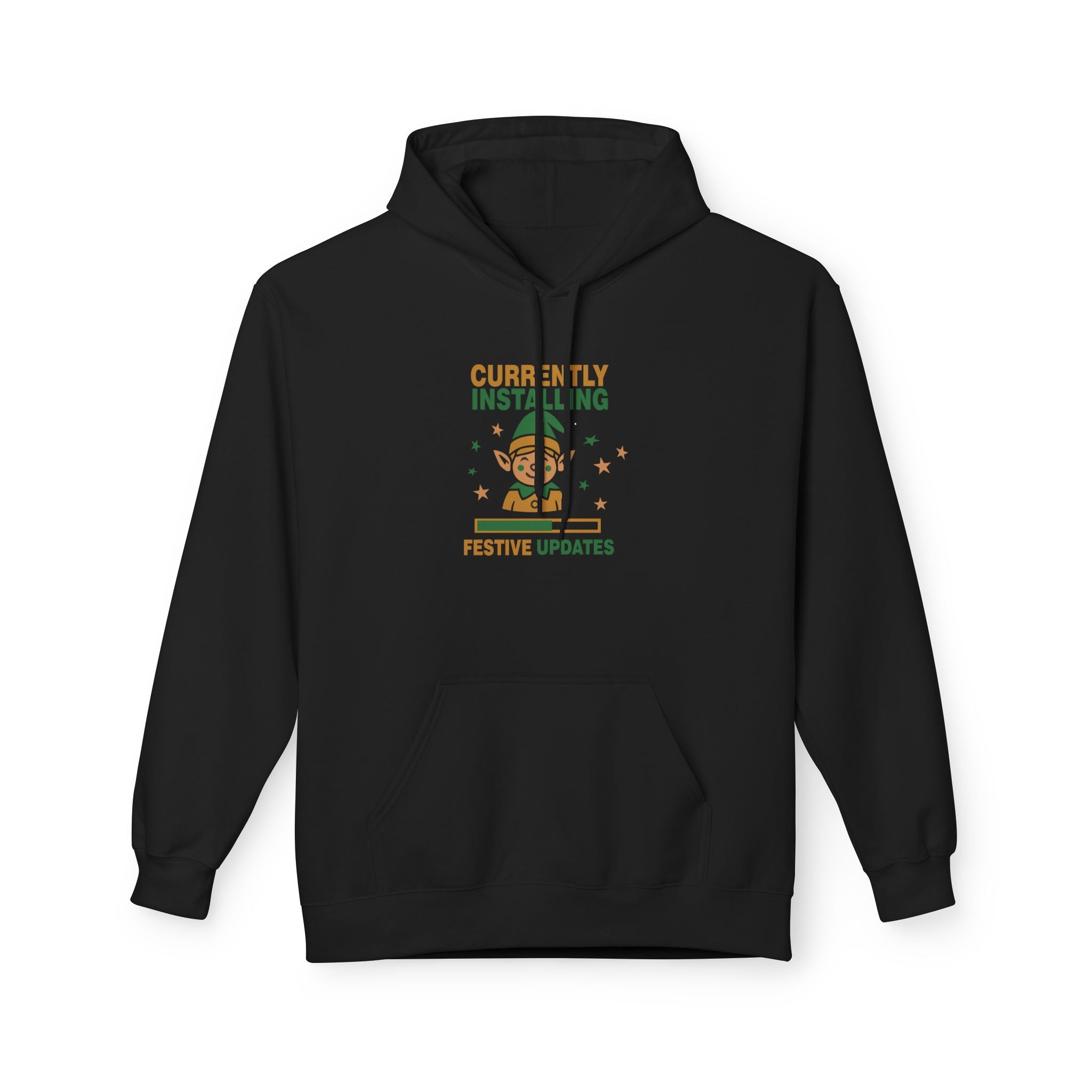 Holiday Hoodie "Currently Installing Festive Updates" Gingerbread Sweatshirt
