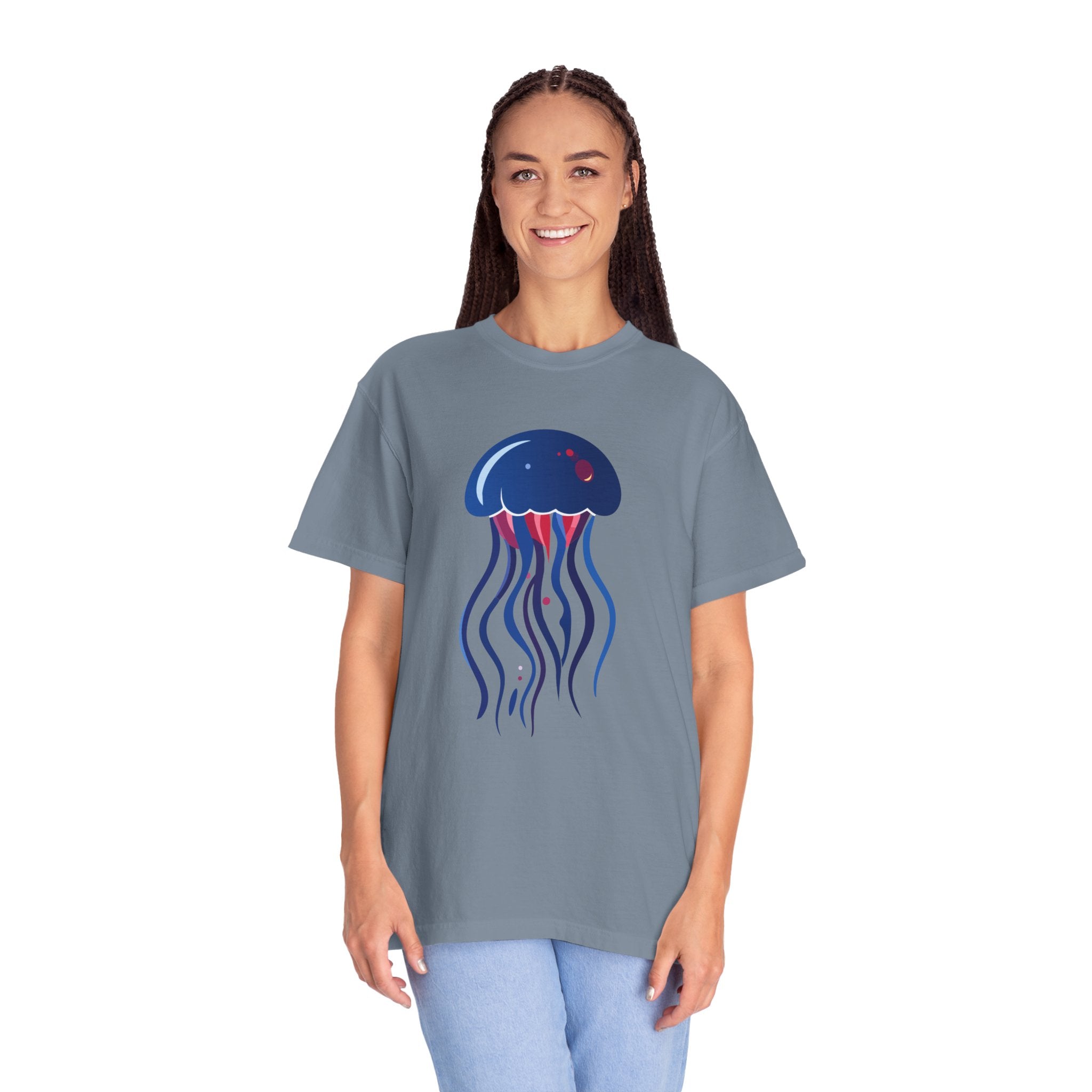 Jellyfish Graphic T-Shirt Nautical Ocean Sea Life Tee