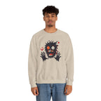 Halloween Monster Crewneck Sweatshirt Spooky Cute Monster Graphic
