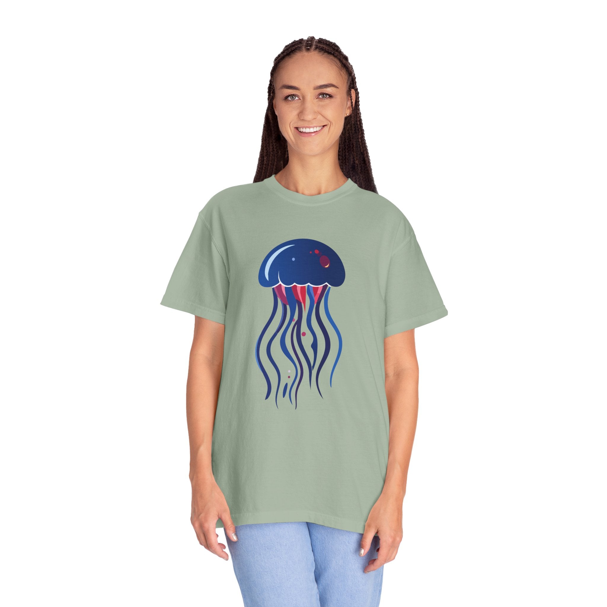 Jellyfish Graphic T-Shirt Nautical Ocean Sea Life Tee