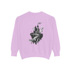 Floating Haunted Castle Sweatshirt Gothic Floating Island Crewneck