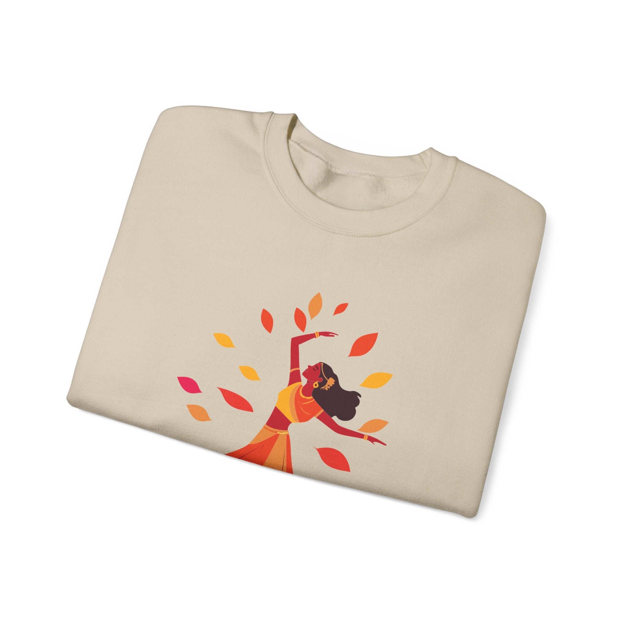 Autumn Dance Sweatshirt Fall Leaves Dancer Graphic Crewneck