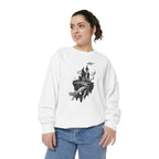 Floating Haunted Castle Sweatshirt Gothic Floating Island Crewneck